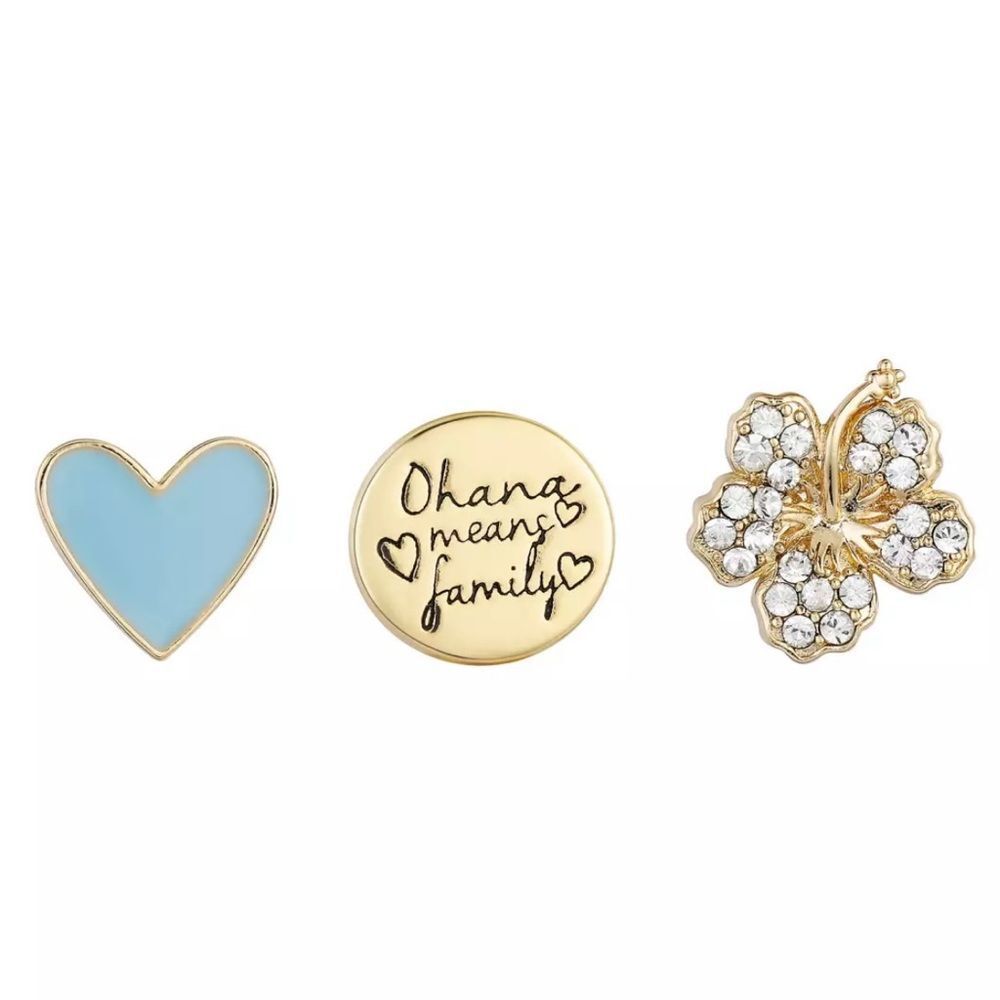 Lilo & Stitch Slider Charm Pack NEW Disney 3-Piece Set Jewelry